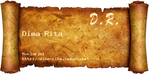 Dima Rita névjegykártya